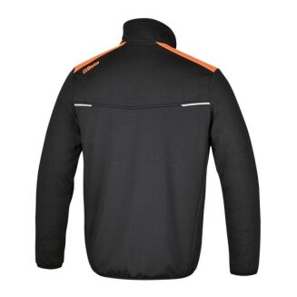 Sweatshirt mit Reißverschluss, schwarz mit graphitfarbenen Einsätzen BETA 7565NG/XS - 2