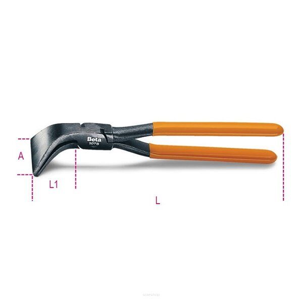 Spenglerzange 45° Gebogen BETA 1078/280