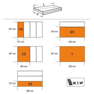 Werkzeugwagen Sechs Schubladen BETA C39-6/O - 10