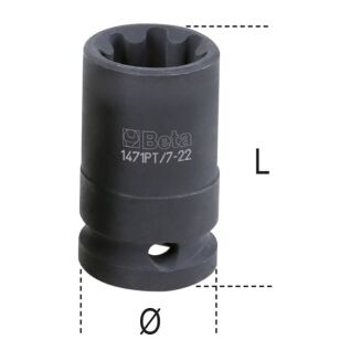 Kraftsteckschlüsselsatz BETA 1471PT/C5 - 3