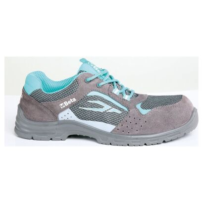 Sicherheitshalbschuhe für Damen, aus Wildleder, perforiert, mit Mesh-Einsätzen BETA 7212LG/42