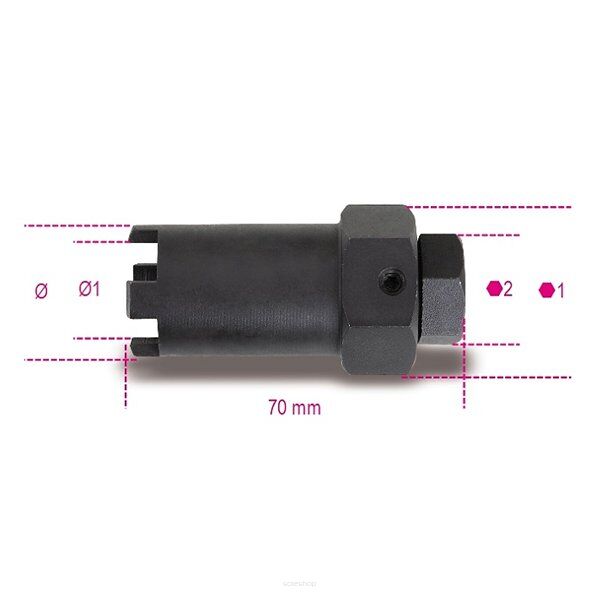 Steckschlüssel Einspritzdüsen-Nutmuttern BETA 960F