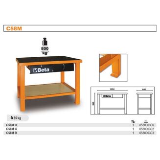 Werkbank BETA C58M/-R - 2