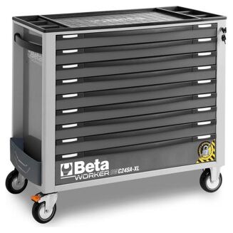 Werkzeugwagen mit 9 Schubladen,  mit Kippschutzsystem, langes Modell,  mit Werkzeugsatz, 487 Teile BETA WORKER BW2400S/O9/E-XL - 2