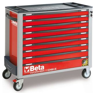 Werkzeugwagen mit 9 Schubladen,  mit Kippschutzsystem, langes Modell,  mit Werkzeugsatz, 487 Teile BETA WORKER BW2400S/O9/E-XL - 3