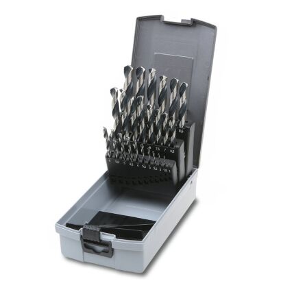 Set mit 25 geschliffenen Zylinderbohrern in einer BETA-Box 412/SP25P