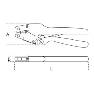 Anpresszange Nichtisolierte Kabelverbindungen  BETA 1609A - 5