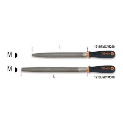 Feilen Halbrund-Flachstumpf  BETA 1719BMC/M 300