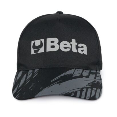 Schwarze Kappe Gewölbtem Schild BETA 7982N
