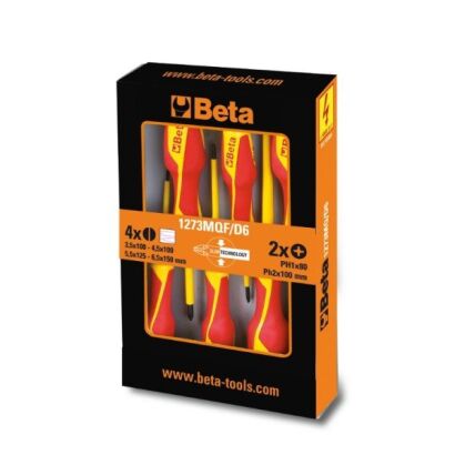 Slim-Schraubendrehersatz 6-Teilig BETA 1273MQF/D6