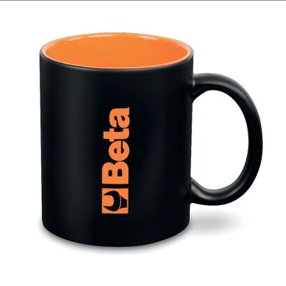 Keramiktasse Schwarz Beta Logo BETA 9527T