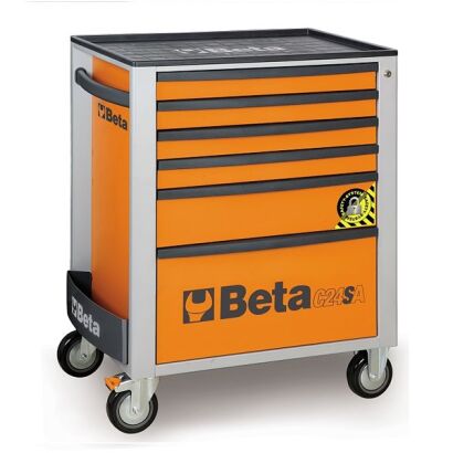 Werkzeugwagen mit 6 Schubladen und Kippschutzsystem BETA C24SA/6-O