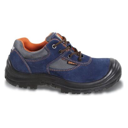 Perforierte Arbeitshalbschuhe aus Wildleder, reflektierender Einsatz an der Ferse, Zehenkappe BETA 7224PE/48