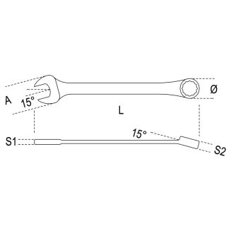 Ring-Maulschlüssel Lange BETA 42LMP/9 - 3