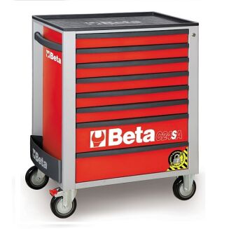 Werkzeugwagen mit 8 Schubladen und Kippschutzsystem BETA C24SA/8-O - 3