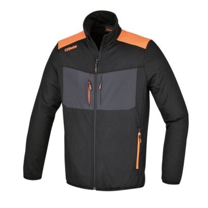 Fleecejacke mit vielen Taschen, atmungsaktiv, elastisch, schwarz BETA 7564N/XXL