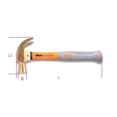 Klauenhammer Kugelf. Pinne BETA 1375BA/PL/680