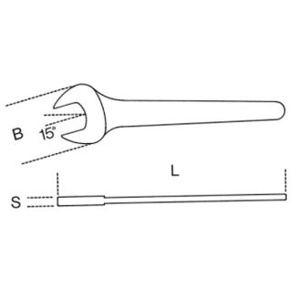 Einmaulschlüssel BETA 52MQ/9 - 2