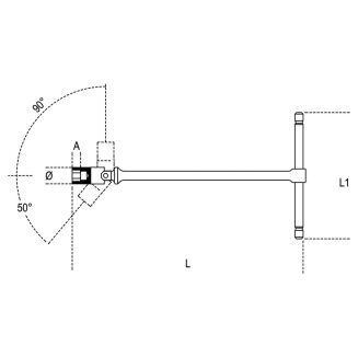 Sechskant-Gelenksteckschlüssel BETA 952AS/3/8 - 2