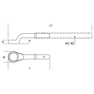 Aufsteckringschlüssel BETA 91/46 - 2