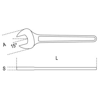 Einmaulschlüssel BETA 52/55 - 2