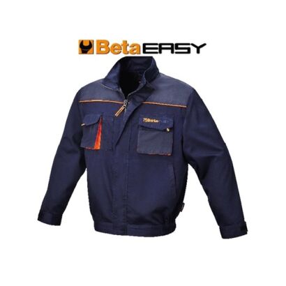 Arbeitsjacke, Material T/C 180 g/m2, mit Oxford-Einsätzen, marineblau BETA 7879E/XS