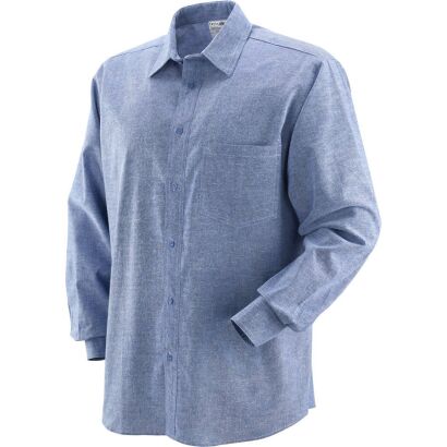 Chambray-Hemd – 100 % Baumwolle, blau 431020/XXL