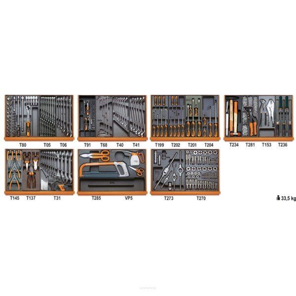 Werkzeugsortiment 232-Teilig BETA 5908VI/2T