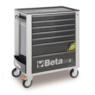 Werkzeugwagen mit sieben Schubladen und Kippschutzsystem BETA C24SA/7-O - 2