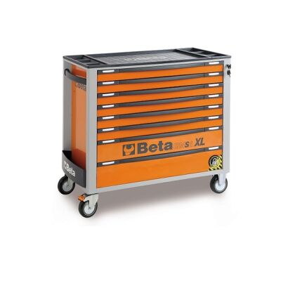 Werkzeugwagen mit acht Schubladen und Kippschutzsystem, langes Modell BETA C24SA-XL/8-O