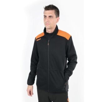 Sweatshirt mit Reißverschluss, schwarz mit graphitfarbenen Einsätzen BETA 7565NG/XXL - 3