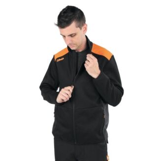 Sweatshirt mit Reißverschluss, schwarz mit graphitfarbenen Einsätzen BETA 7565NG/XXL - 4