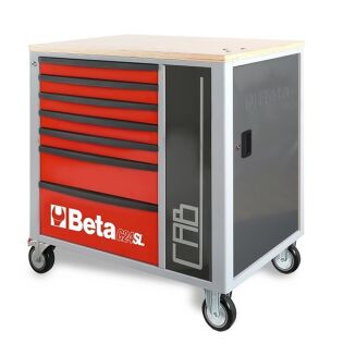 Werkzeugwagen mit 7 Schubladen und Schrank BETA C24SL-CABO - 3