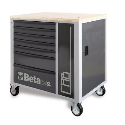 Werkzeugwagen mit 7 Schubladen und Schrank BETA C24SL-CABG