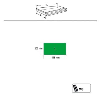 Trolley Zwei Stapelbaren Modulen BETA C41S - 4