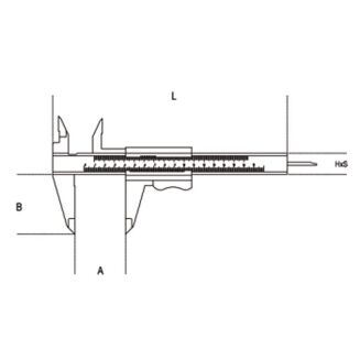 Digitaler Messschieber, Ablesegenauigkeit 0,01 mm, Ablesegenauigkeit 0,0005'' BETA 1651DGT/200 - 3