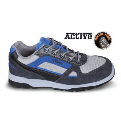 Sicherheitshalbschuhe aus Wildleder mit Einsätzen aus Nylon-Netzgewebe und „Carbon''-Material S1P SRC BETA 7314AB/45