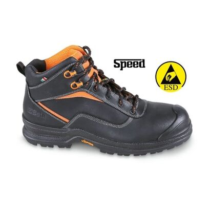Sicherheitsschuhe aus Leder, wasserdicht, mit Polyurethan-Zehenkappe und VIBRAM-Sohle aus Polyurethan/thermoplastischem Polyurethan ESD S3 SRC BETA 7291NA/48