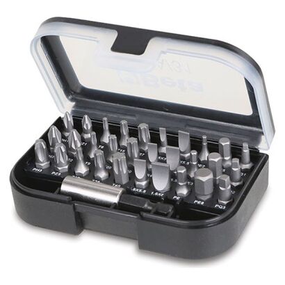 Set mit 30 Schraubendreherbits mit Halterung BETA 860EA/31
