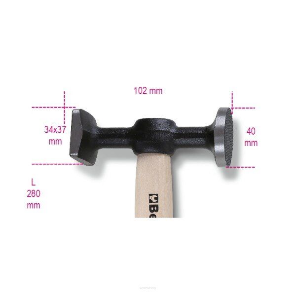 Schlichthämmer Flache Köpfe BETA 1357Z/45
