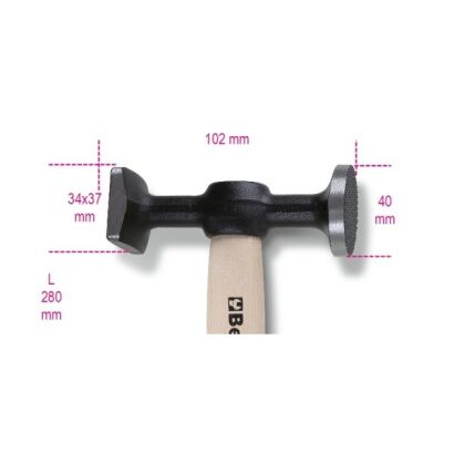 Schlichthämmer Flache Köpfe BETA 1357Z/45