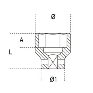 Sechskant-Kraftsteckschlüssel BETA 720MC/12 - 4