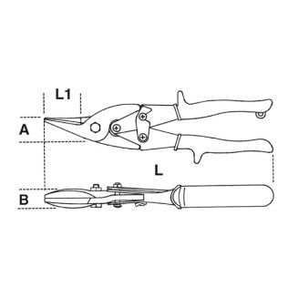 Hebelblechschere Linksschneidend BETA 1124 - 2