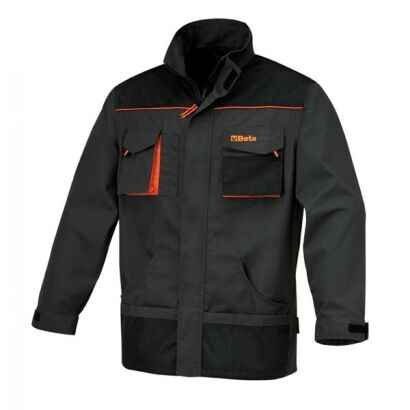 Arbeitsjacke EASY, T/C-Gewebe 260 g/m², mit Oxford-Einsätzen, grau BETA 7909E/XXXL
